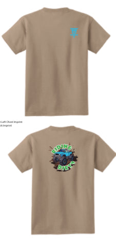 Monster Truck Tracks Riding Dirty Style Short Sleeve T-shirt