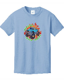 Monster Truck Tracks Logo Short Sleeve T-shirt