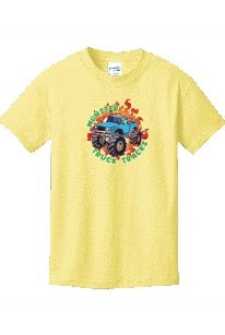Monster Truck Tracks Logo Short Sleeve T-shirt