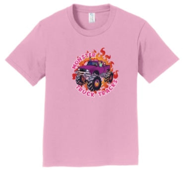 Monster Truck Tracks Logo Short Sleeve T-shirt